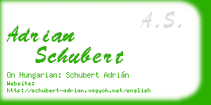 adrian schubert business card